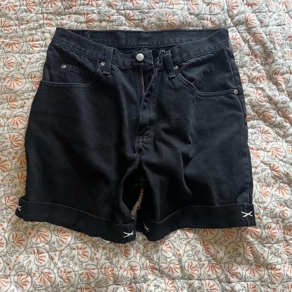 Black wrangler Jean shorts